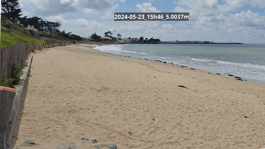 Image animée des contributions pour la Plage de la Linière